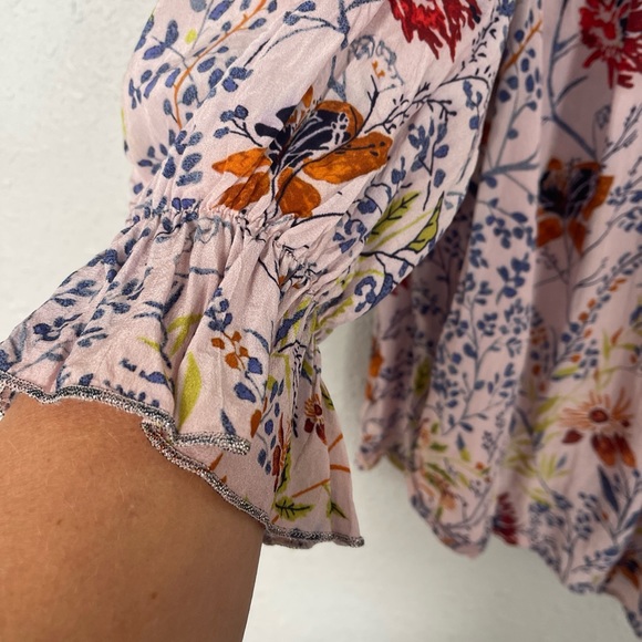 Velvet by Graham and Spencer Malia high neck floral print top - Picture 8 of 8